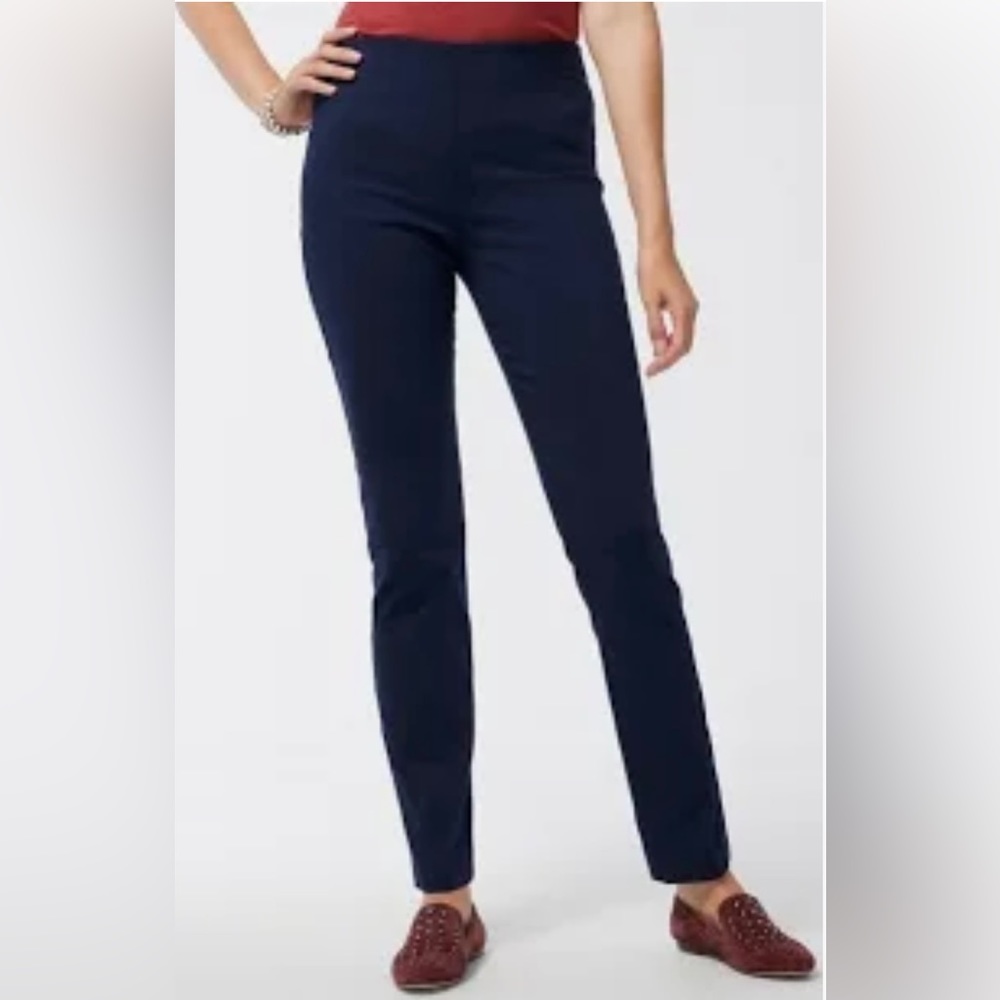 Chico’s women’s size 8/10 so slim and black skinny leg pants stretch waistband